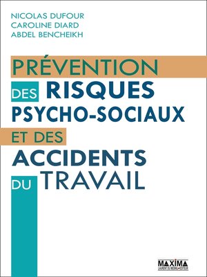 cover image of Prévention des risques psycho-sociaux et des accidents du travail